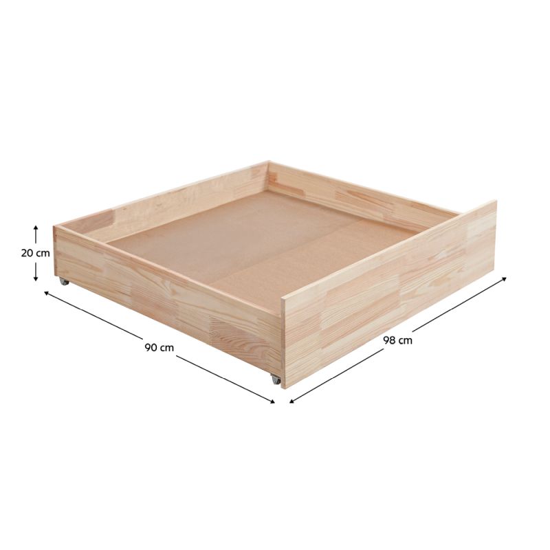 Úložný priestor pod posteľ, smrek, BENY