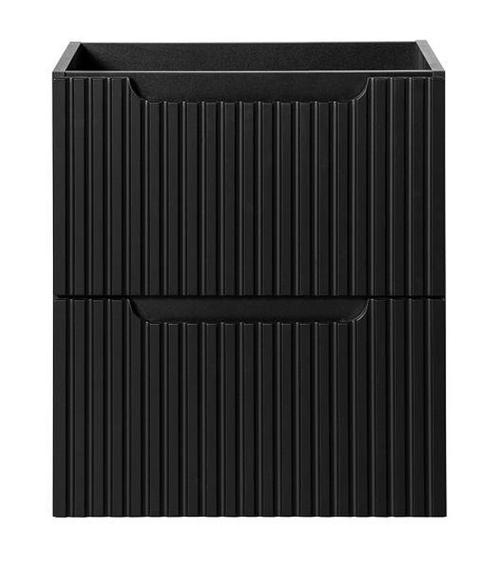 Skrinka pod umývadlo, 50cm, čierna, NOVA BLACK 82-50-2S