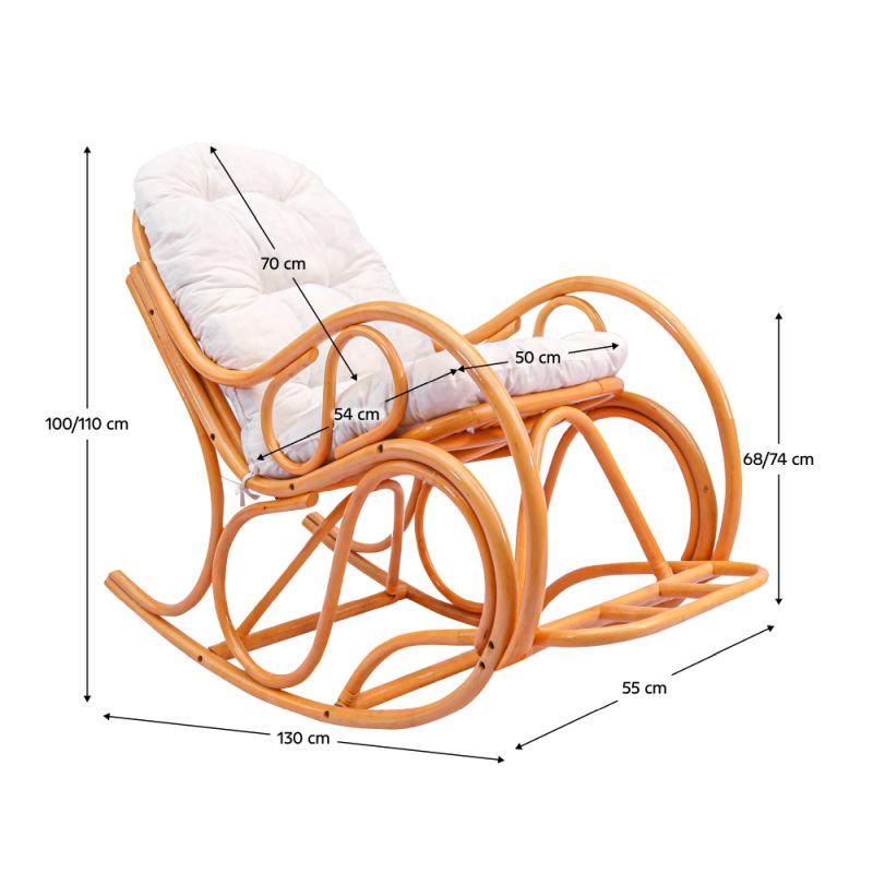 Hojdacie kreslo, drevo dub medový, béžová látka, AGATON