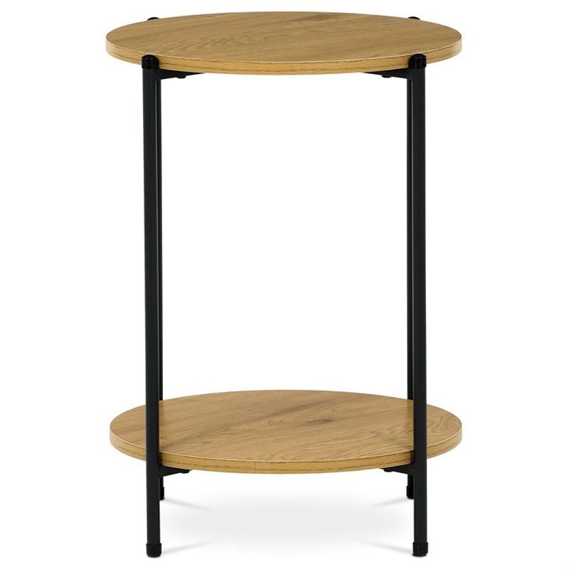 Príručný stolík 44x44cm, MDF, divoký dub, CT-G1005 OAK