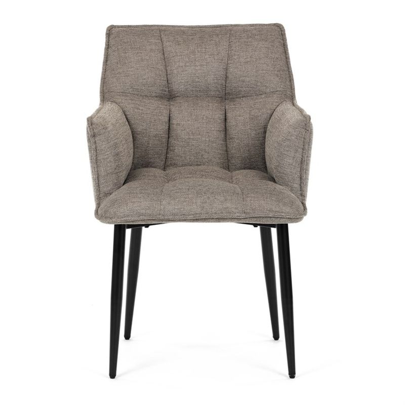 Jedálenská stolička, béžová, látka, DCH-J2139 LAN2