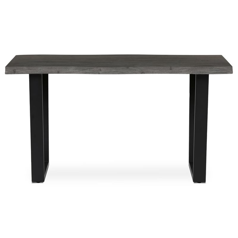 Jedálenský stôl 140x80cm, MDF, kov, sivý dub, HT-F4214 GREY