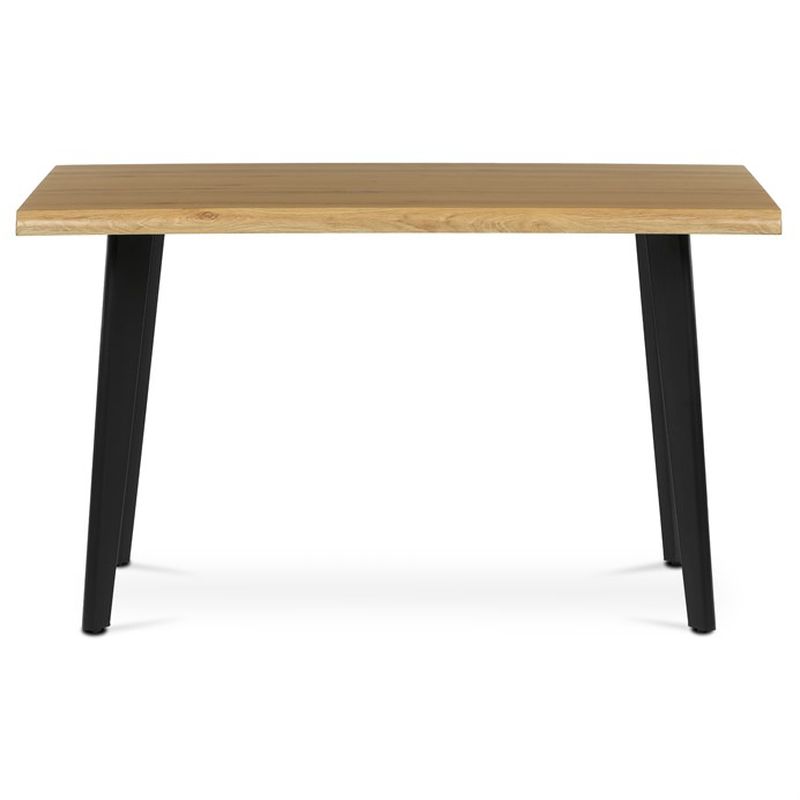 Jedálenský stôl 130x80cm, MDF, kov, divoký dub, HT-F4413 OAK