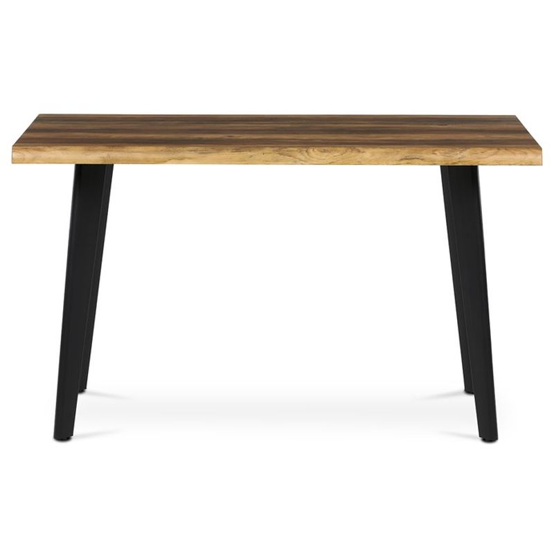 Jedálenský stôl 130x80cm, MDF, kov, staré drevo, HT-F4413 OLW