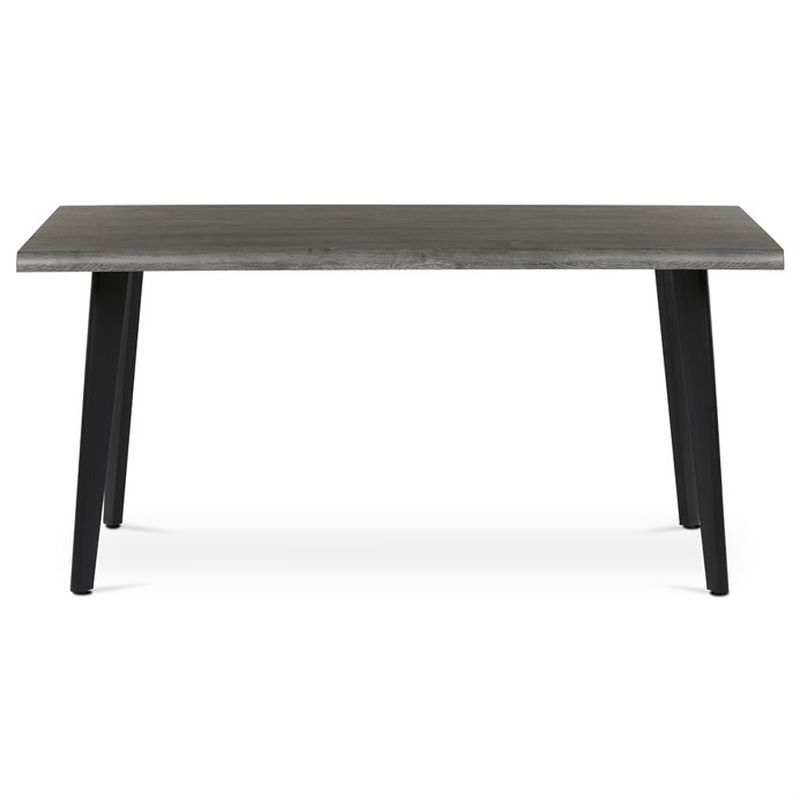 Jedálenský stôl 160x90cm, MDF, kov, sivý dub, HT-F4416 GREY