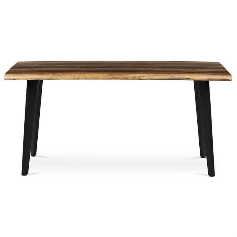 Jedálenský stôl 160x90cm, MDF, kov, staré drevo, HT-F4416 OLW