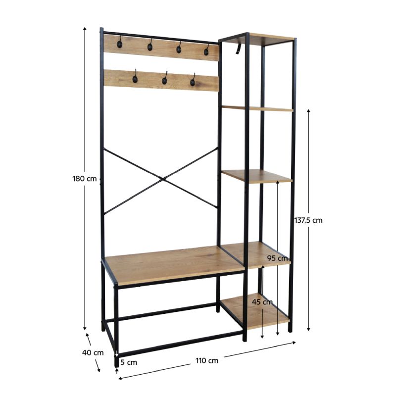 Vešiak, čierny, dub, BERDY