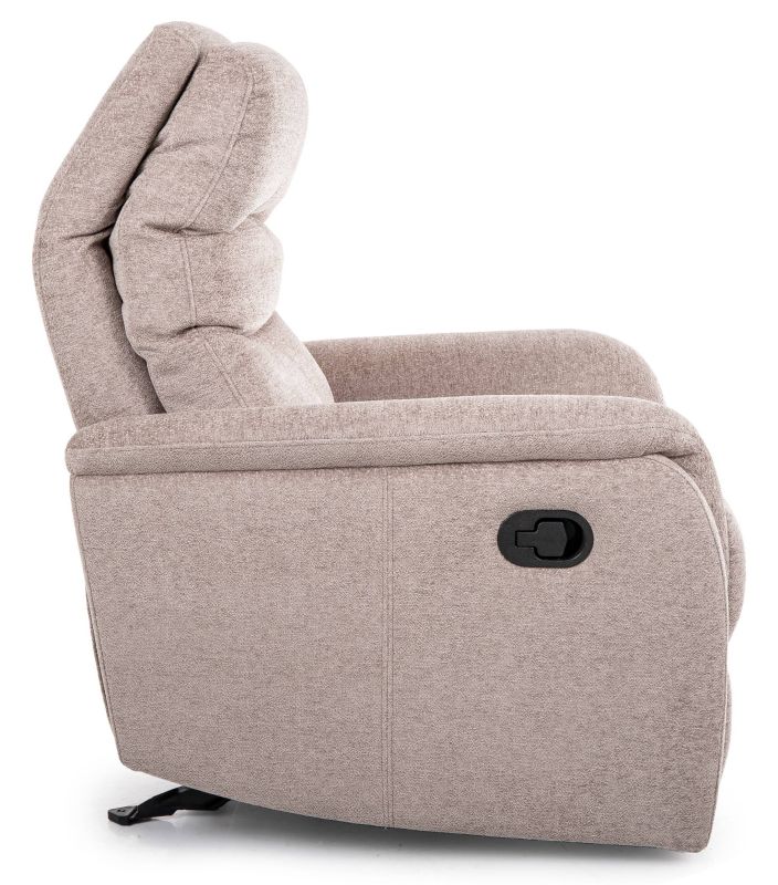Relaxačné kreslo, tmavobéžová látka, Signal, JOWISZ RAVEN
