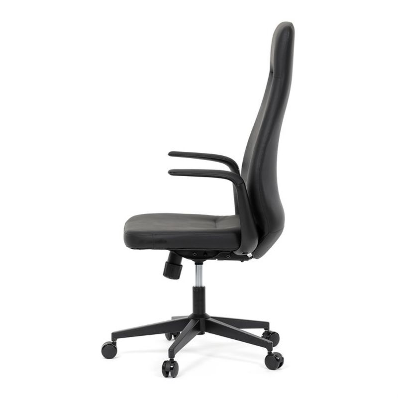 Kancelárske kreslo, čierna, ekokoža, 120 kg, KA-T8325 BK