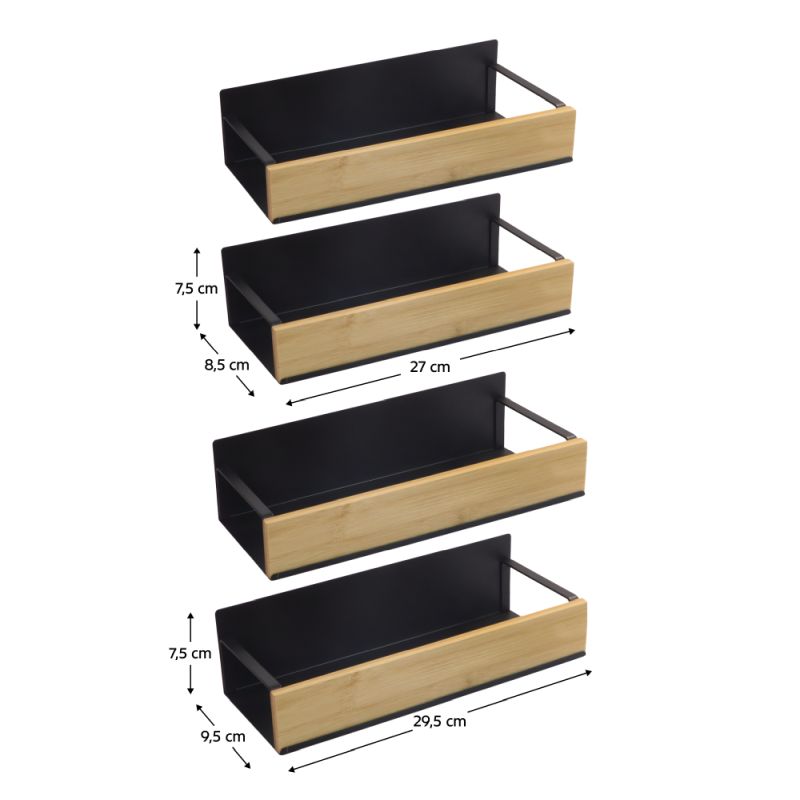 Police, set 4ks, hnedé, čierne, ZOBER TYP 1