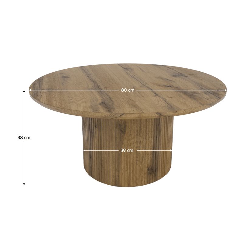 Konferenčný stolík, 80x80cm, dub, MAHIR TYP 2