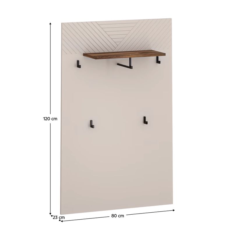 Vešiakový panel 80, kašmír-dub castello, EYCO