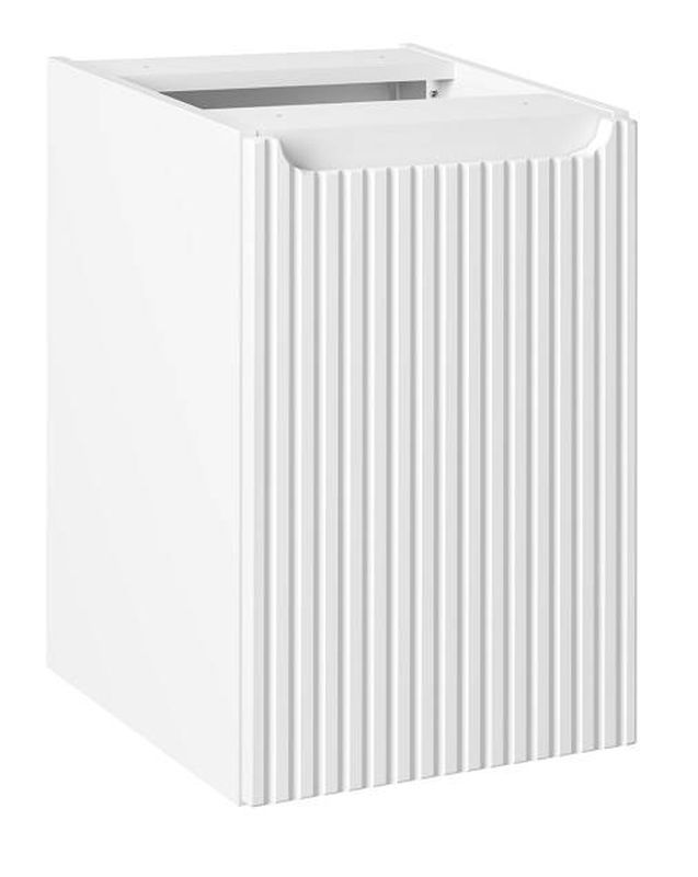 Skrinka s košom na bielizeň, 40cm, biela, NOVA WHITE 40