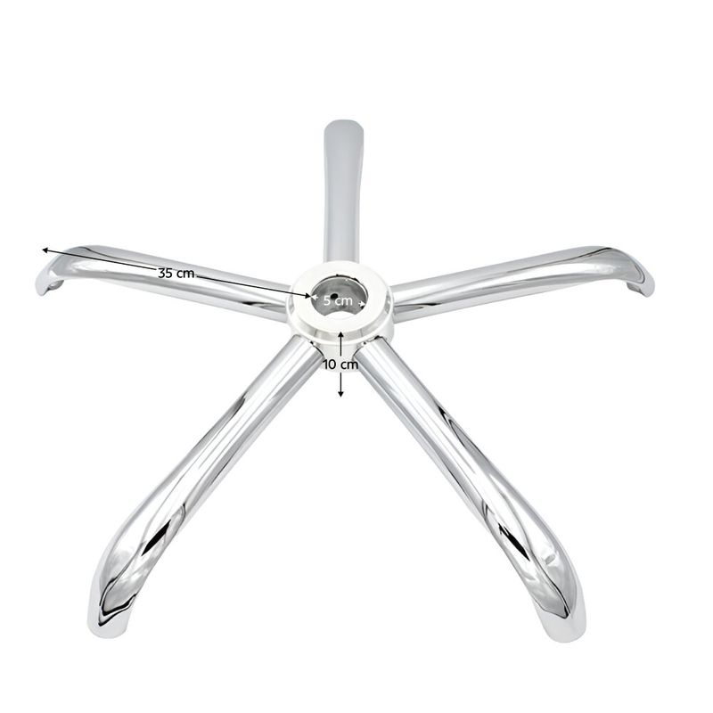 Podstava, chróm, polomer 35 cm, PODSTAVA TYP 4