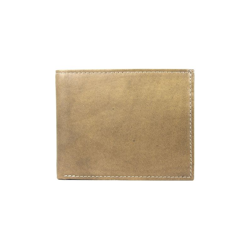 Elegantná peňaženka z pravej kože č.8406 v khaki farbe, ručne natieraná