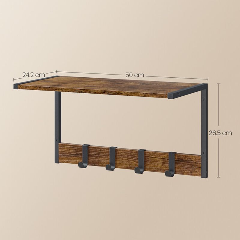 Set poličiek, 50cm, MDF staré drevo, ABP-E1083 OLW