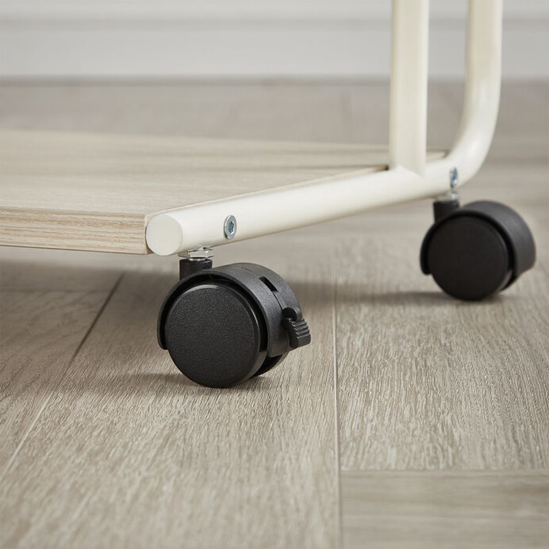 Odkladací stolík, 55x32cm, bielený dub, AKF-E1012 CRM