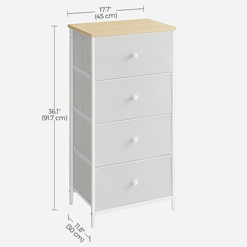 Komoda, 45cm, MDF, biela, AUK-E1031 WT