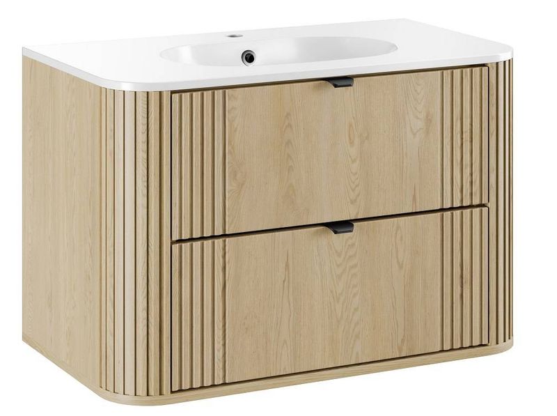 Skrinka pod umývadlo, 80cm, dub cremona, OVALIA CREMONA 82-80-46-2S