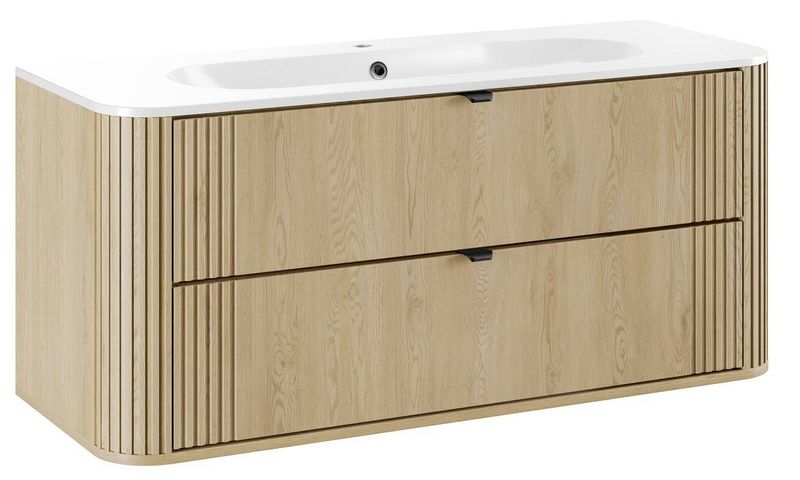 Skrinka pod umývadlo, 120cm, dub cremona, OVALIA CREMONA 82-120-46-2S