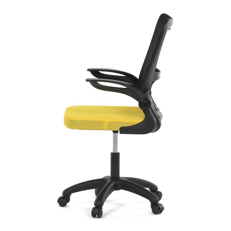 Detská stolička, žltá, sieťovina, 90 kg, KA-K2006 YEL