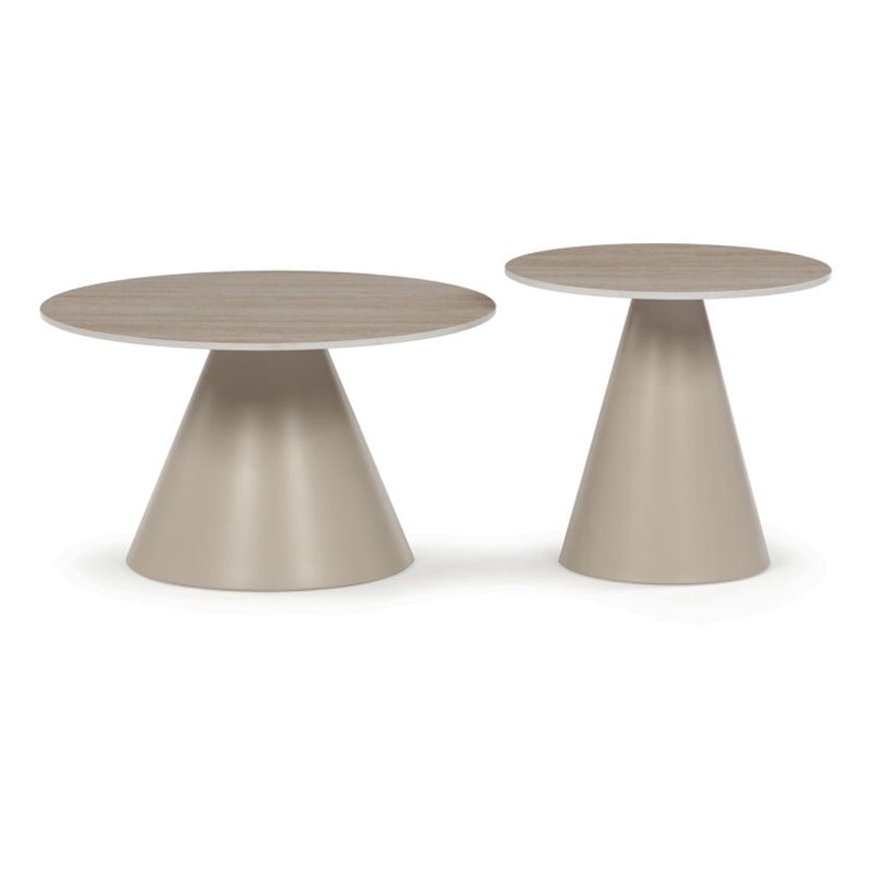 Sada dvoch konferenčných stolov, 70x70cm, CT-F4118 TRV