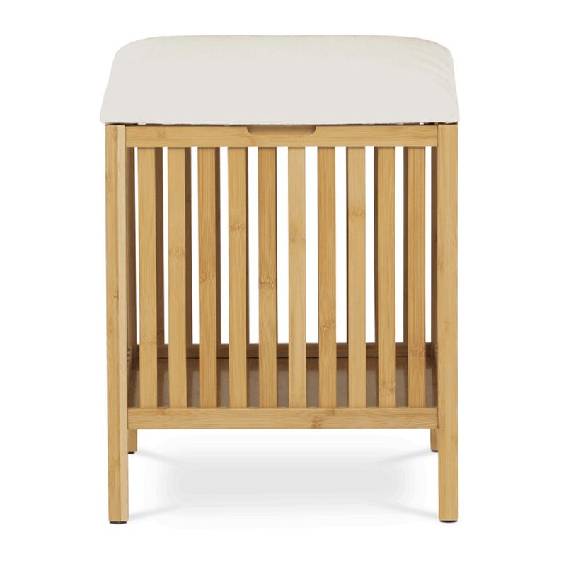 Kôš na bielizeň, 42cm, bambus, prírodný, DR-B066 NAT