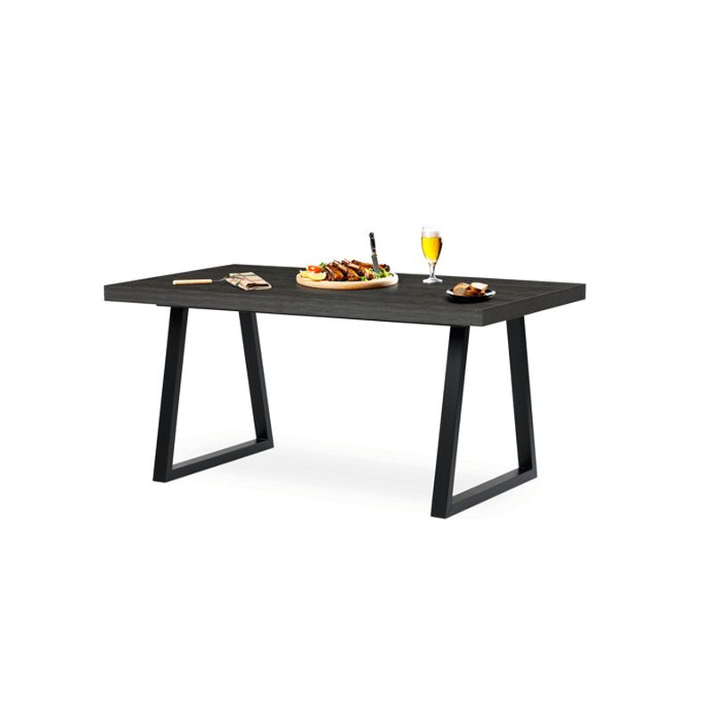 Jedálenský stôl 160-240x90 cm, rozkladací, lamino, sivý dub, HT-R5624 GREY