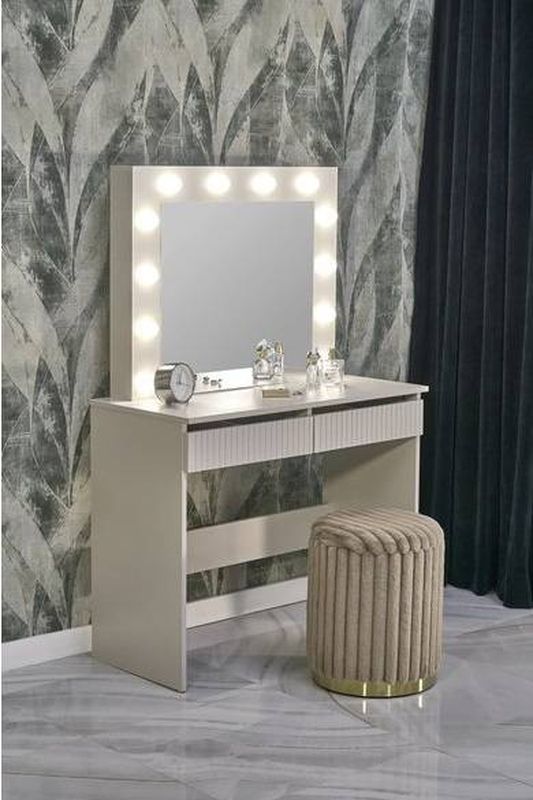 Toaletný stolík, 94cm, kašmír, HOLLYWOOD 2