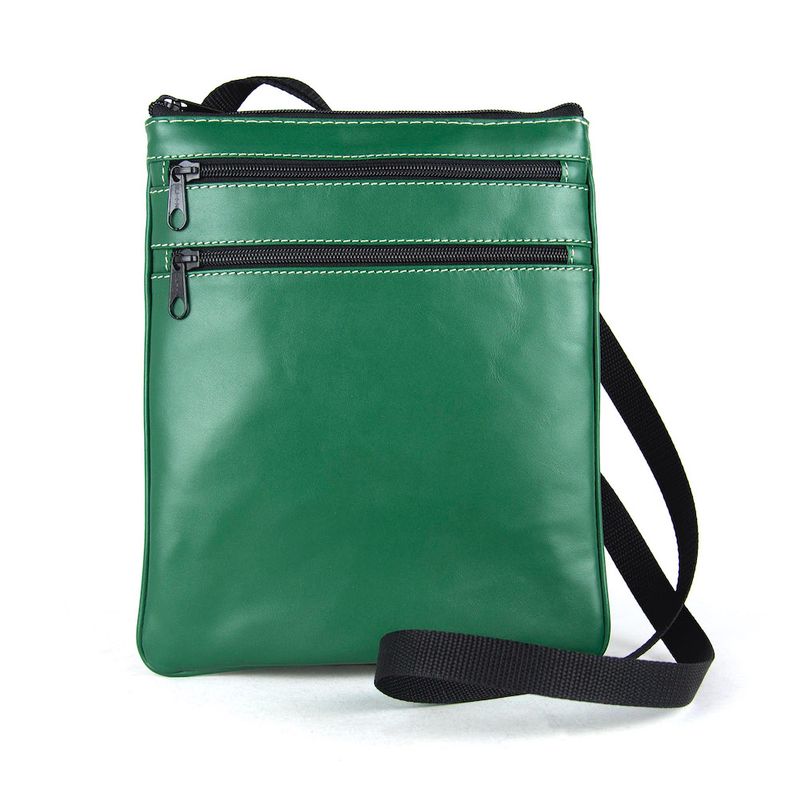 Elegantná kožená taška č.8639, viacúčelové púzdro v zelenej farbe