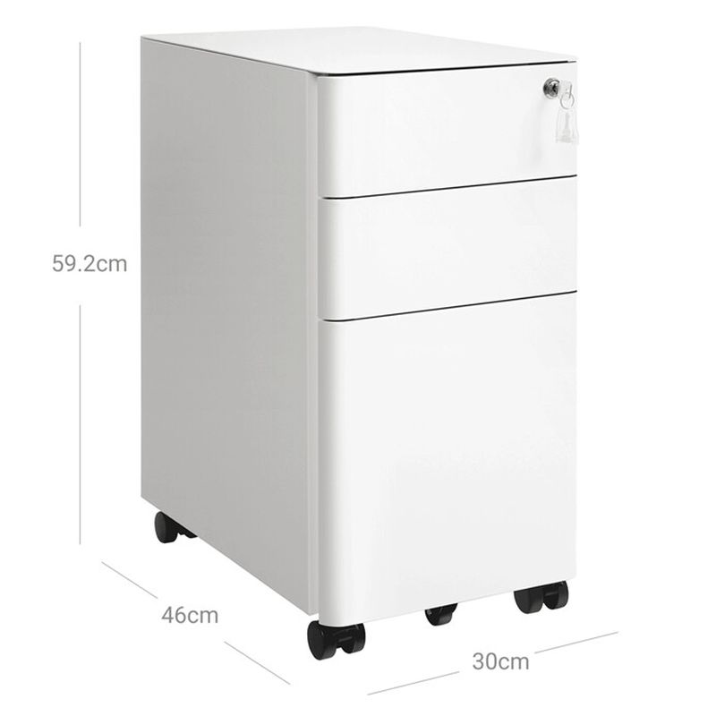 Kancelársky kontajner 30x46x59cm, kov, biela, AUK-E1130 WT