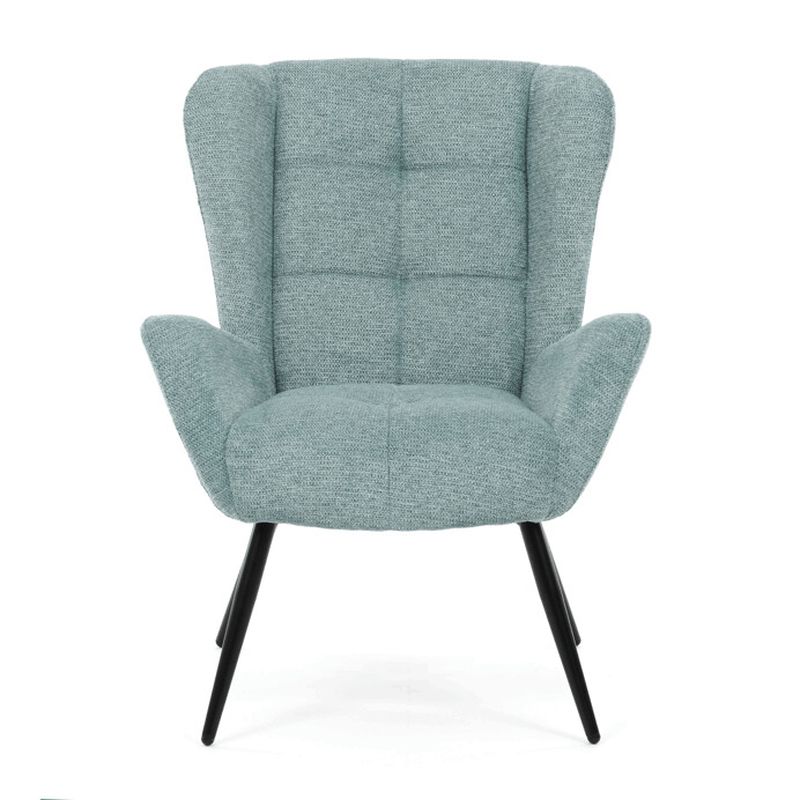Kreslo ušiak, modrá látka, AK-H9206 BLUE2