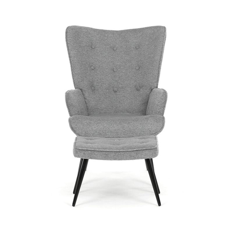 Relaxačné kreslo, sivá zamatová látka, AK-303 GREY2