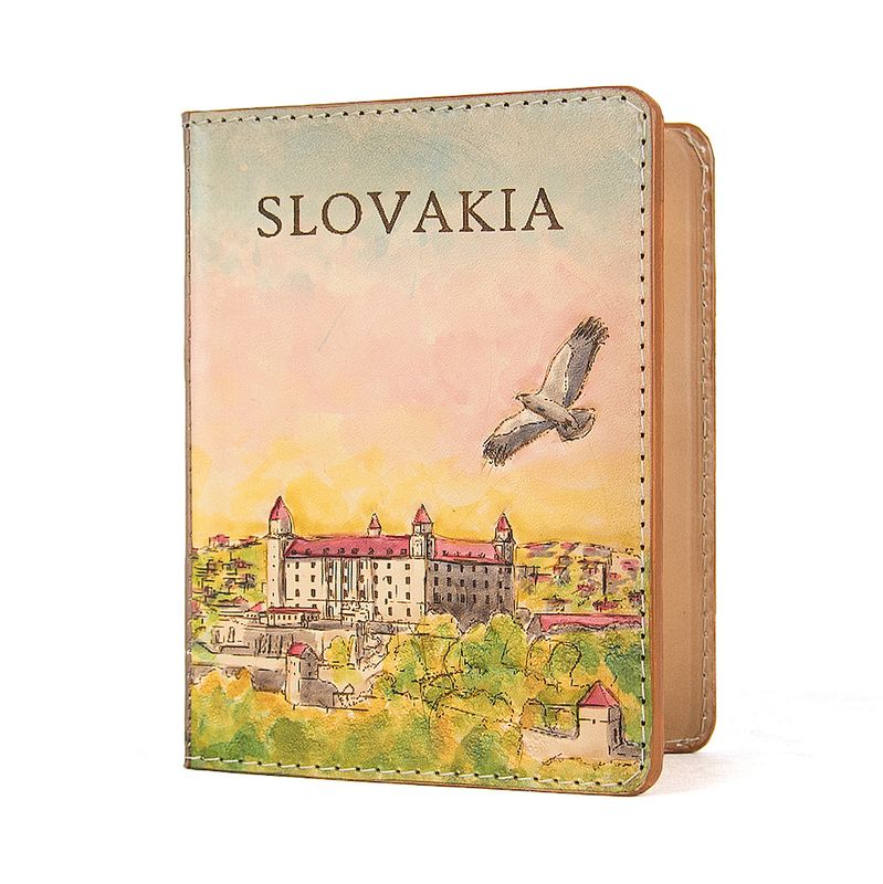 Ručne tvarovaný, vyklepávaný reliéfny kožený zápisník – Slovensko, Bratislavský Hrad 5