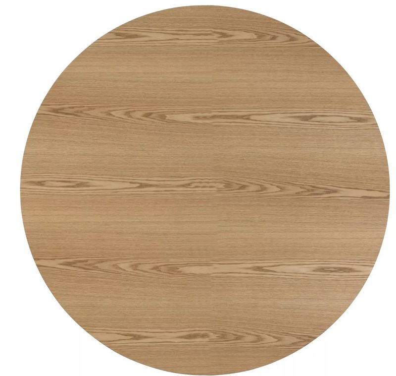 Jedálenský stôl, okrúhly 100cm, MDF, kašmír, dub, ANGEL 100