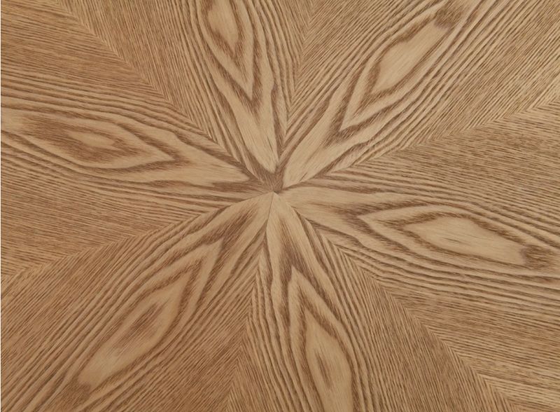Jedálenský stôl, okrúhly 100cm, MDF, dub, ANGEL 100