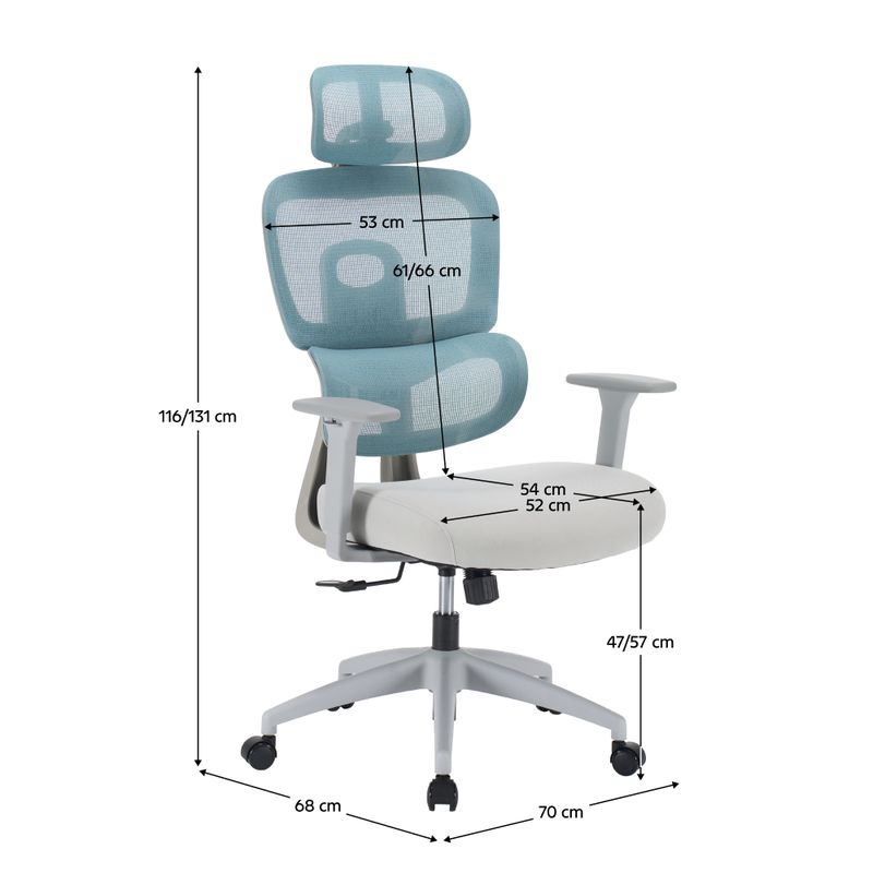 Kancelárske kreslo, neomint sieťovina, svetlosivá látka, ERMEN
