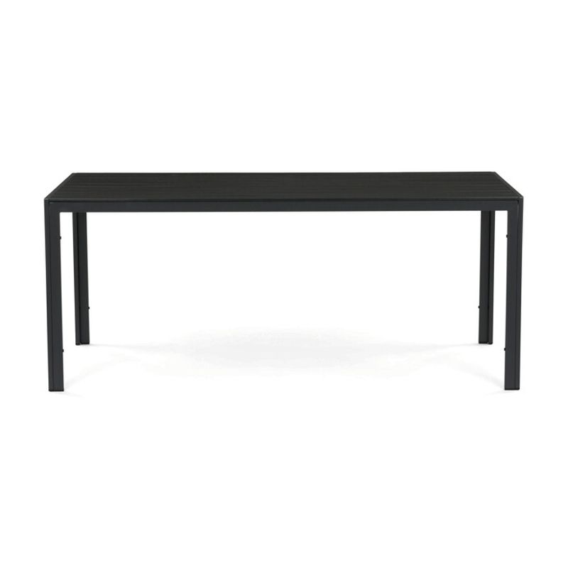 Záhradný stôl 180x90cm, hliník, polywood, sivý, AZT-C1211 GREY