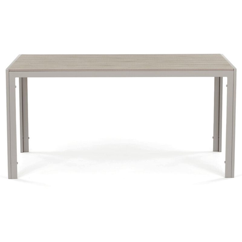 Záhradný stôl 150x89cm, kov, polywood, béžový, AZT-S1215 CRM