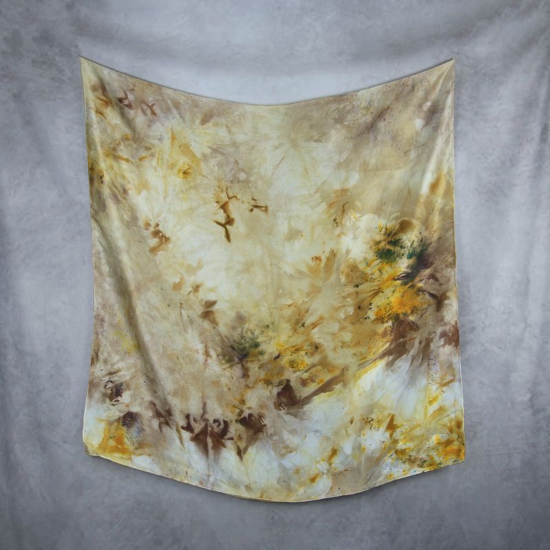 Hodvábna šatka LIMITED_301, Vyrobená na Slovensku, 90x90cm
