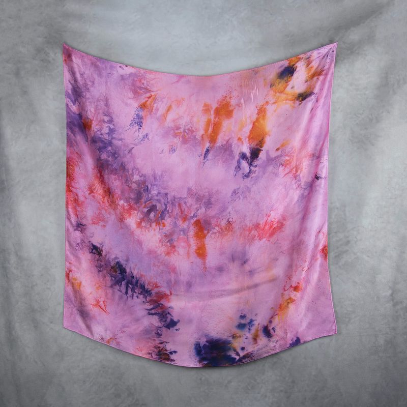 Hodvábna šatka LIMITED_291, Vyrobená na Slovensku, 90x90cm