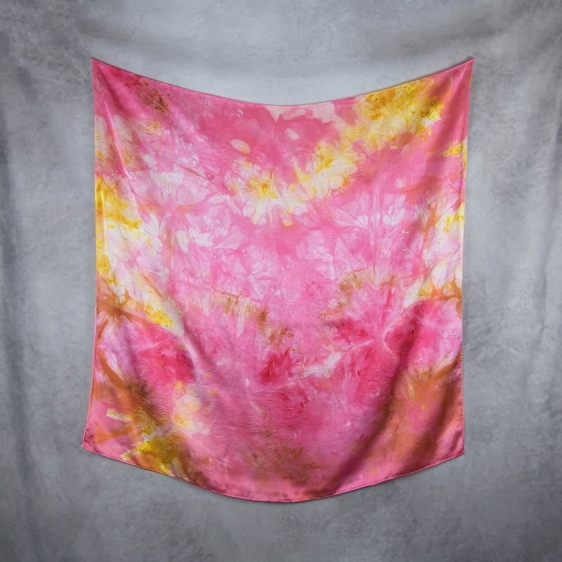 Hodvábna šatka LIMITED_295, Vyrobená na Slovensku, 90x90cm