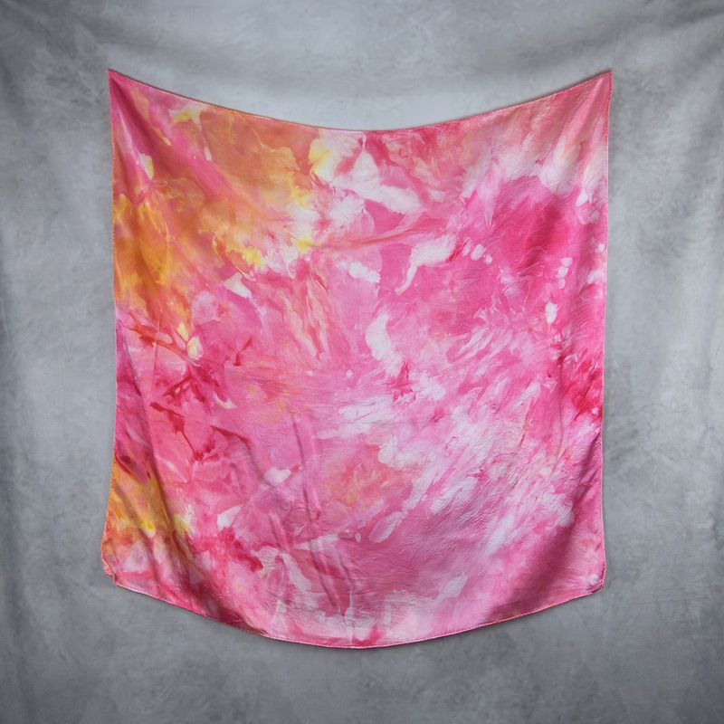 Hodvábna šatka LIMITED_297, Vyrobená na Slovensku, 90x90cm