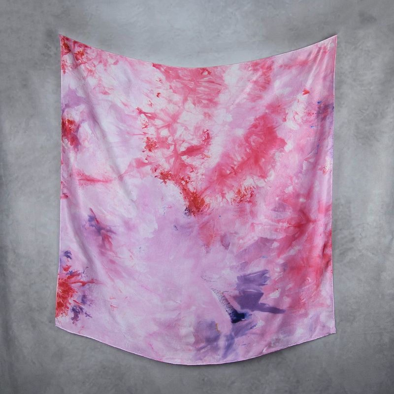 Hodvábna šatka LIMITED_289, Vyrobená na Slovensku, 90x90cm