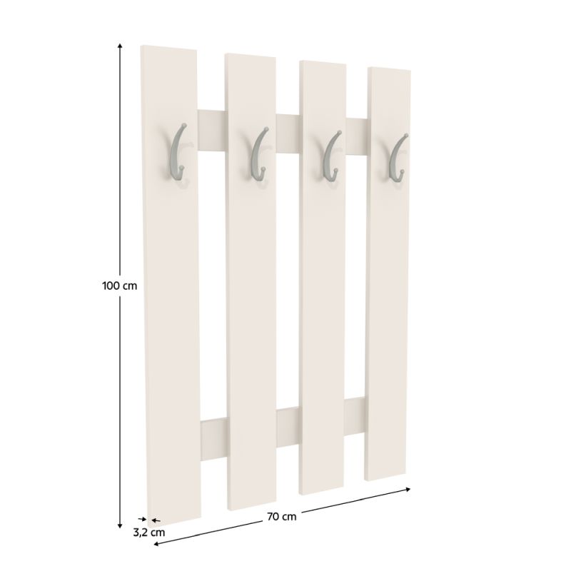 Vešiaková stena, 70cm, kašmír, KORADO NEW KV11