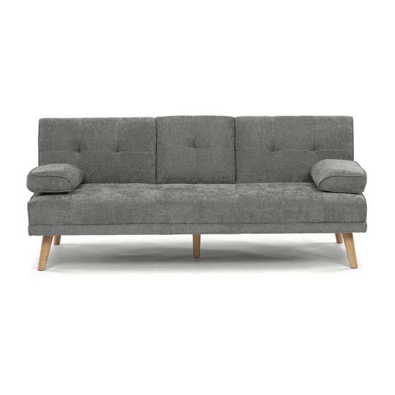 Trojmiestna rozkladacia pohovka, sivá, látka, ASB-C3034 GREY2