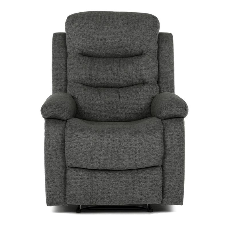 Polohovacie kreslo, manuálne, sivé, látka, TV-4086 GREY2