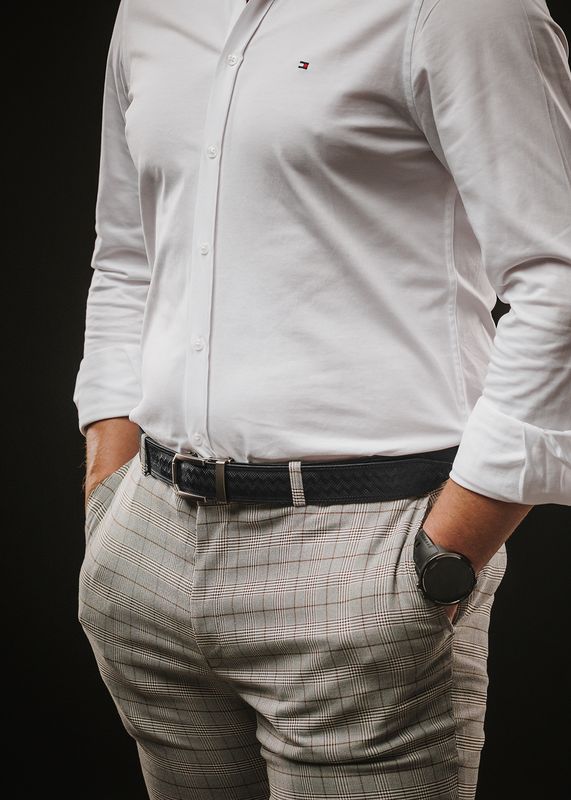 Kožený opasok NICKEL GAP – automatická pracka, limitovaná edícia (čierny)