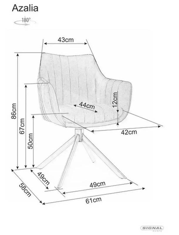 Jedálenská stolička, svetlá béžová látka, čierny kov, AZALIA LEO