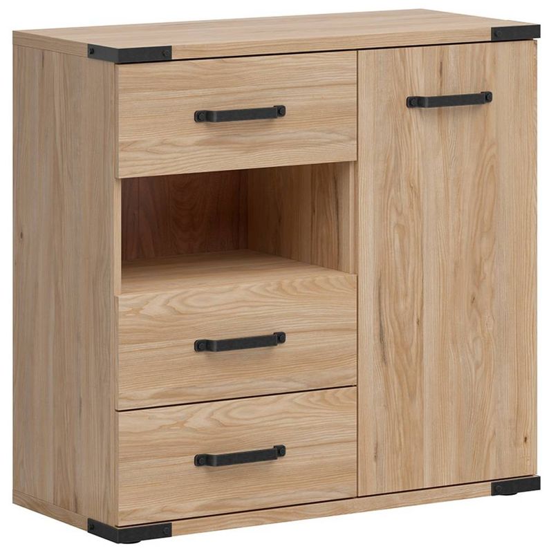 Komoda, 90cm, jaseň belorus, LARA KOM1D3S